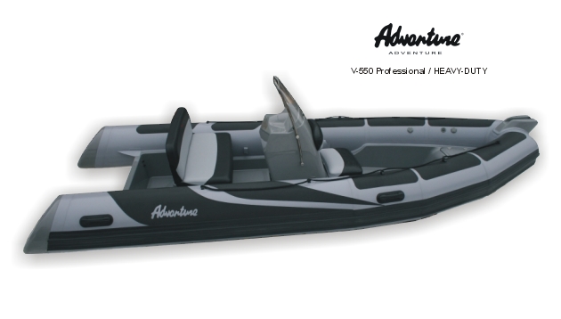 Ilustrační foto: nafukovací motorový člun RIB Adventure V-550 Heavy-Duty SuperLUX je modelem, který se novému člunu V-600 nejvíce podobá