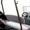 Nafukovací člun RIB Adventure V-550 se nabízí se dvěmi sedačkami přes celou šířku paluby, SLS-3SL má v sobě integrovaný rám