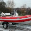 Nafukovací člun Adventure V-450 STD Luxury s motorem Evinrude E-TEC E40 DSL. Modelový rok 2013.