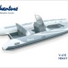 Nafukovací motorový člun Adventure V-610 HEAVY DUTY s  konzolou řízení SL-2 a trojsedačkou SLS-5