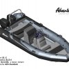 Varianta volitelné výbavy na člunu RIB Adventure V-610 jako stvořená pro rodinné výlety k ostrovům a skrytým zátokám. Kromě širší konzoly řízení SL-2 je člun vybaven vertikální, odklápěcí sedačkou SLS-4 pro kapitána, troj-sedačkou SLS5SL s nerez.rámem